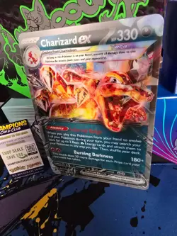 Pokemon Black Star Promo #125/197 Charizard ex LENTICULAR JUMBO CARD Near Mint - Image 1