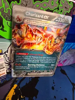 Pokemon Black Star Promo #125/197 Charizard ex LENTICULAR JUMBO CARD Near Mint - Image 2