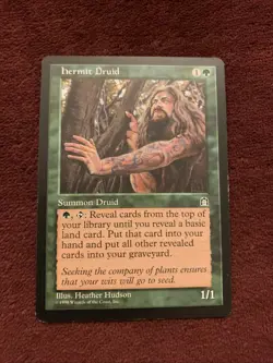 Hermit Druid Stronghold Regular NM Magic The Gathering MTG Card X1 Unplayed - Image 1