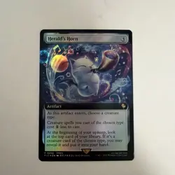 Herald's Horn *Foil Extended Art* - FIC - NM - Magic The Gathering - MTG - Image 1