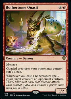 [1x] Bothersome Quasit - Near Mint, English - Commander Legends: Battle For Bald - Image 1