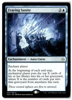 MTG Fraying Sanity - Hour of Devastation Moderately Played English Playset (x4) - Image 4