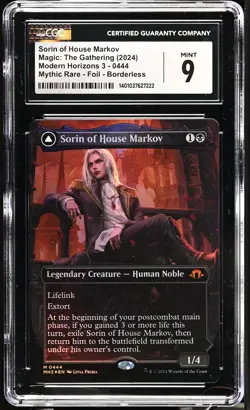 SORIN OF HOUSE MARKOV MH3 Borderless Foil Mythic CGC 9 MTG EDH [Nostalgium] - Image 1