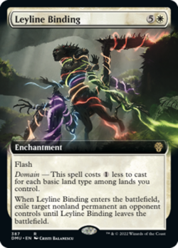 1x Leyline Binding ~ Extended Art - Foil NM-Mint, English Dominaria United MTG M - Image 1