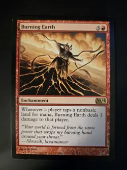 Burning Earth NM Core Set 2014 MTG FREE SHIPPING - Image 1