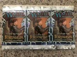 MTG- Stronghold Booster Pack x3 - French, Spanish & Portuguese - SEALED - Image 1