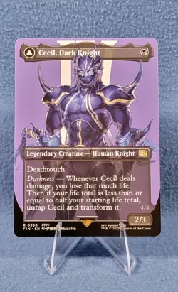 MTG Cecil, Dark Knight (Borderless) (380) | NM | Final Fantasy {FIN} - Image 1