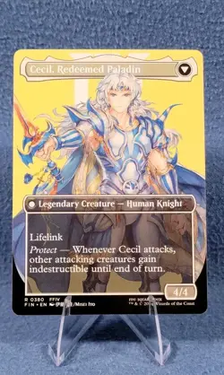 MTG Cecil, Dark Knight (Borderless) (380) | NM | Final Fantasy {FIN} - Image 2