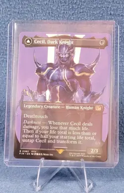 MTG Cecil, Dark Knight (Borderless) (380) | NM | Final Fantasy {FIN} - Image 3