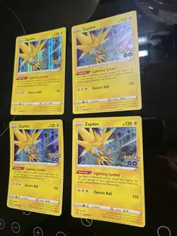 029/078 Zapdos : Rare Holo Card : Pokemon GO Trading Card Game TCG X 4 Playset - Image 2