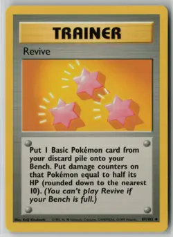 Revive 89/102 Pokemon Base Set Uncommon Moderately Played Card (MP) - Image 1