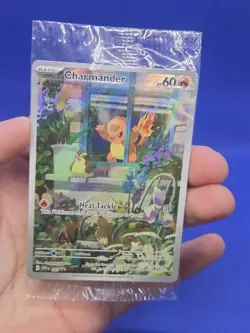 SEALED Pokemon Scarlet & Violet Obsidian Flames Charmander 044 Black Star Promo - Image 2