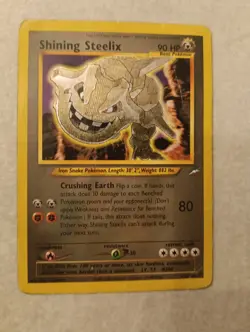 2002 Pokemon Neo Destiny Shining Steelix Holo #112/105 - Image 1