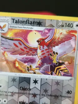 Pokemon TCG Talonflame Evolving Skies 140/203 Reverse Holographic Rare Card - Image 5