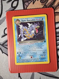 Pokemon Vintage Dark Gyarados 8/82 Holo Team Rocket Prerelease Promo W 🌀Swirl🌀 - Image 1