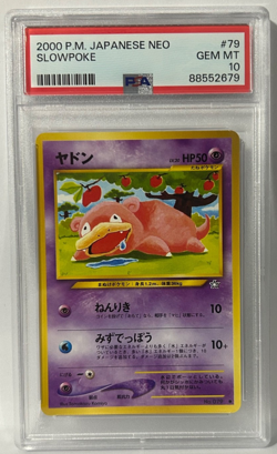 2000 POKEMON JAPANESE NEO #79 SLOWPOKE PSA 10 *** POP 72 *** - Image 1