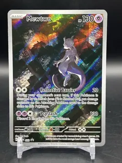 Pokemon TCG Mewtwo SVP 052 Black Star Promo Scarlet & Violet 151 Promo NM - Image 1