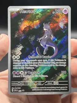 Pokemon TCG Mewtwo SVP 052 Black Star Promo Scarlet & Violet 151 Promo NM - Image 3