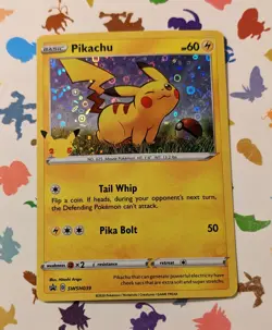 Pokemon TCG Pikachu SWSH039 General Mills Holo Promo 25th Anniversary Stamped - Image 1
