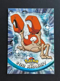 Pokemon - TV Animation - TOPPS - #98 Krabby - Blue Logo - Neuf - ITA - Image 1