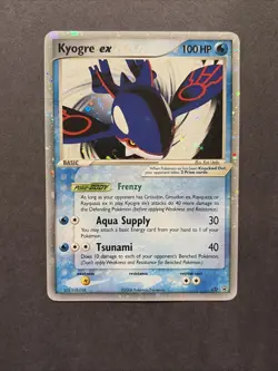 Pokemon TCG Kyogre EX 037 Black Star Promo LP - Image 1
