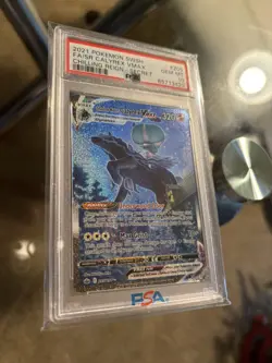 2021 Pokemon Shadow Rider Calyrex VMAX Secret Rare 205/198 Chilling Reign PSA 10 - Image 2