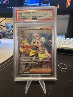 Pokemon PSA 10 GEM MINT Iono 269 Paldea Evolved SIR Full Art 2023 Rare Chase New - Image 1