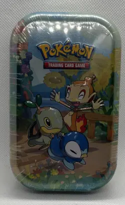 Pokemon TCG 2021 Celebrations Mini Tin Chimchar Turtwig Piplup Factory Sealed - Image 1