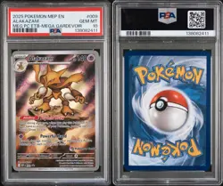 2025 POKEMON MEGA EVOLUTION POKEMON CENTER ETB PROMO #009 ALAKAZAM PSA 10 🔥 - Image 3