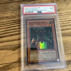 Yu-GI-Oh! - PSA 9 1st Edition LOB-108 Man-Eater Bug - Asian-English Print - Image 2