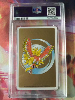Pokemon Gold Ho-oh Back Elekid King of Hearts Poker Deck Playing Card PSA 10 - Image 2
