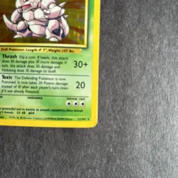 Pokemon TCG Nidoking Base Set Holo Rare Card 11/102 Stage 2 - Image 2