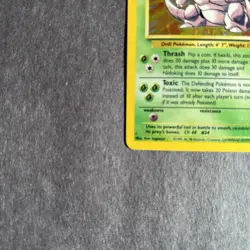 Pokemon TCG Nidoking Base Set Holo Rare Card 11/102 Stage 2 - Image 3