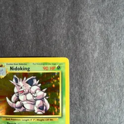 Pokemon TCG Nidoking Base Set Holo Rare Card 11/102 Stage 2 - Image 5