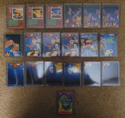 Pokemon Topps Vintage TV Cards Charizard Die-Cut Puzzle LOT 19 Cards (4 Holo) - Image 2