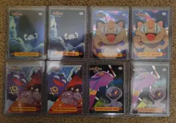 Pokemon Topps Vintage TV Cards Charizard Die-Cut Puzzle LOT 19 Cards (4 Holo) - Image 3