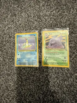 Pokemon trading cards Fossil set - near complete 46/64. - Image 1