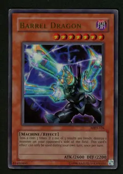 Barrel Dragon MRD-126 Lightly Played LP Ultra Rare Holo Yugioh Card 2002 - Image 1