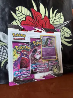 Pokemon TCG Sword Shield Fusion Strike Eevee Promo Card 3 Pack Blister - Image 2