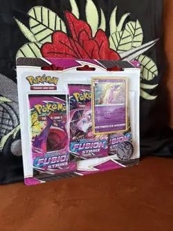 Pokemon TCG Sword Shield Fusion Strike Eevee Promo Card 3 Pack Blister - Image 4