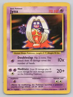 Pokemon Card | Jynx 31/102 | Base Set Unlimited | - Image 1