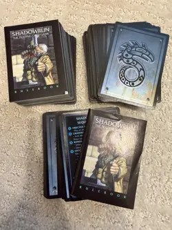 Shadowrun CCG Lot of 225 Unplayed Cards FASA 1997 TCG Limited Starters - Image 2