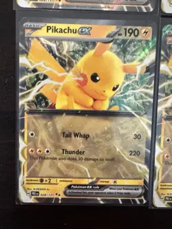 Pikachu EX 2025 Prismatic Evolutions Double Rare Pokemon Card 028/131 (NM) - Image 1