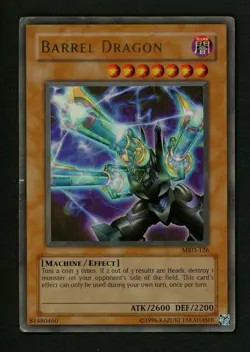 Barrel Dragon MRD-126 Played MP Ultra Rare Holo Yugioh Card 2002 - Image 1