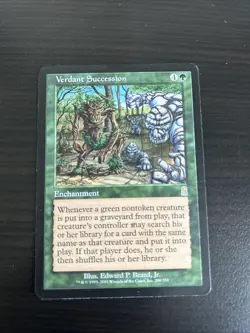 Verdant Succession Odyssey MP Green Rare MAGIC THE GATHERING MTG CARD - Image 1