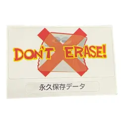 Sony PlayStation 1 Ps1 Don’t Erase Red X Data Memory Card Sticker - Image 1