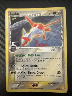 Pokemon Latias Delta Species Holo Rare Card 8/113 EX Delta Species MP - Image 1