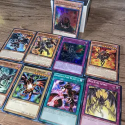Vintage Yu-Gi-Oh 9 Card Lot Featuring Red Eyes B. Dragon - Image 3