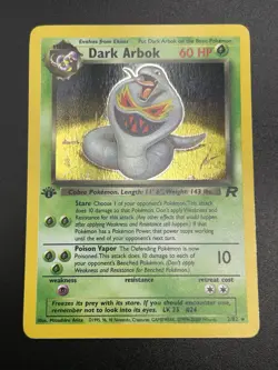 DARK ARBOK Pokemon Card - WOTC - 1st Edition - Team Rocket - 2/82 - HOLO NM (A) - Image 3