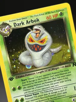 DARK ARBOK Pokemon Card - WOTC - 1st Edition - Team Rocket - 2/82 - HOLO NM (A) - Image 5